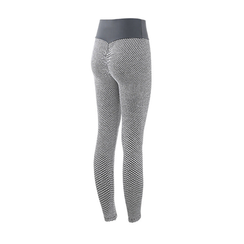 Plaid Leggings Fitness Yoga Pants Women's