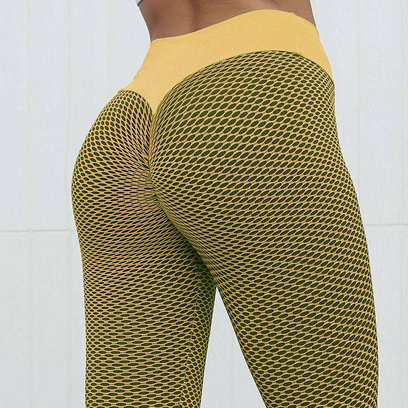 Plaid Leggings Fitness Yoga Pants Women's| Hig-waist