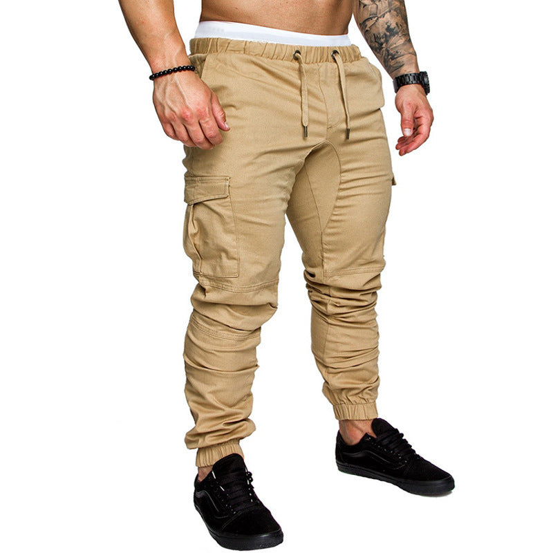 Men's Woven Fabric Casual Pants Corset Pants - CanvasSphere #