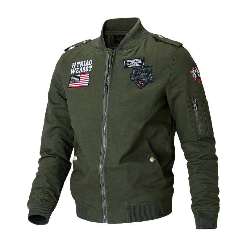 Men's flight jacket baseball uniform - CanvasSphere #