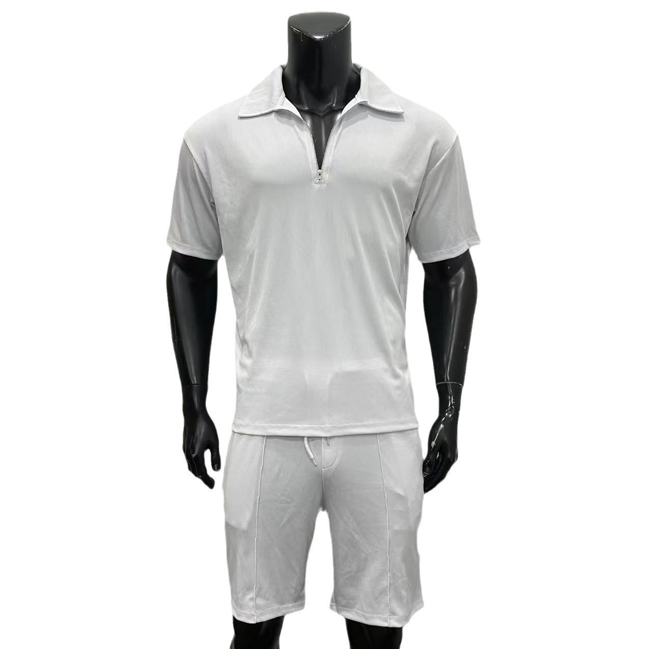 Casual Short Sleeve Shirts and Shorts Men's Set