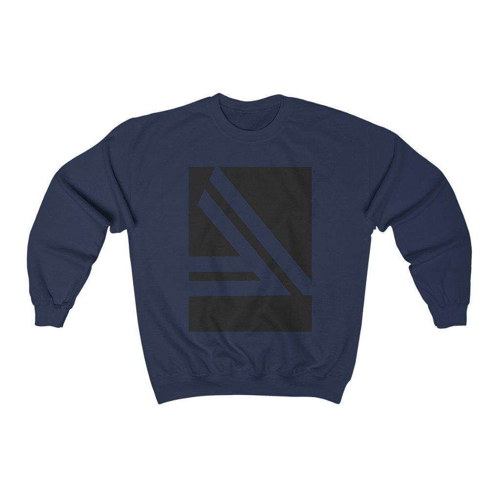 Men’s Double Slanted Logo Crewneck Sweatshirt | Stylish & Comfy