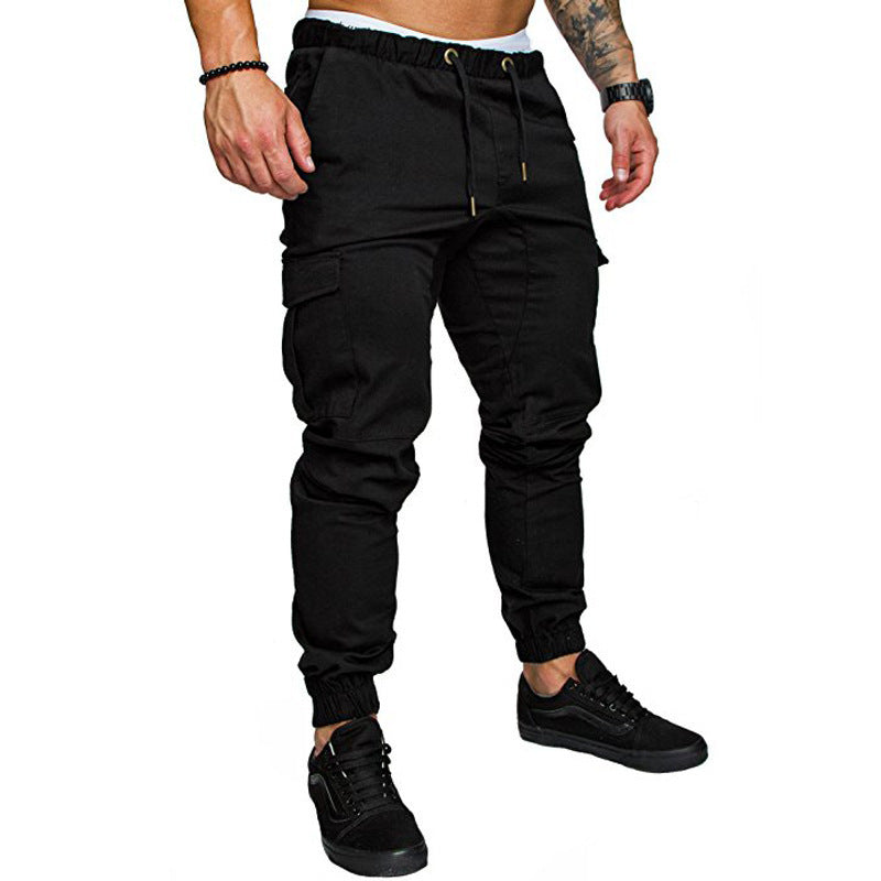 Men's Woven Fabric Casual Pants Corset Pants - CanvasSphere #