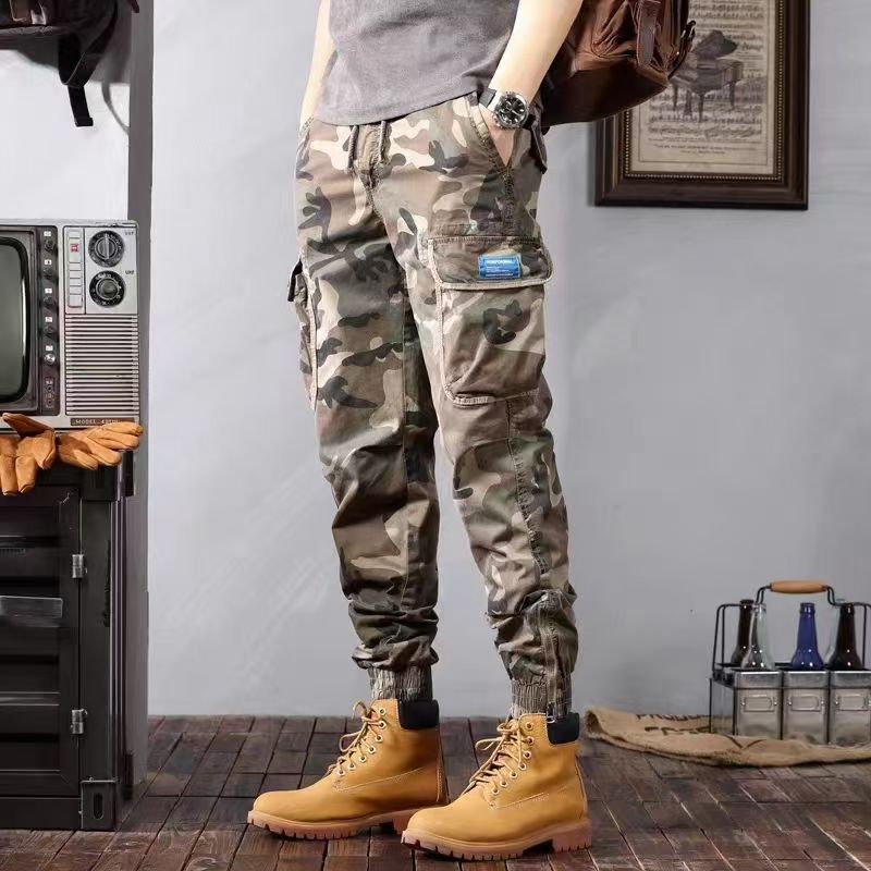 Men's Camouflage Cargo Pants / with Pockets – Stylish