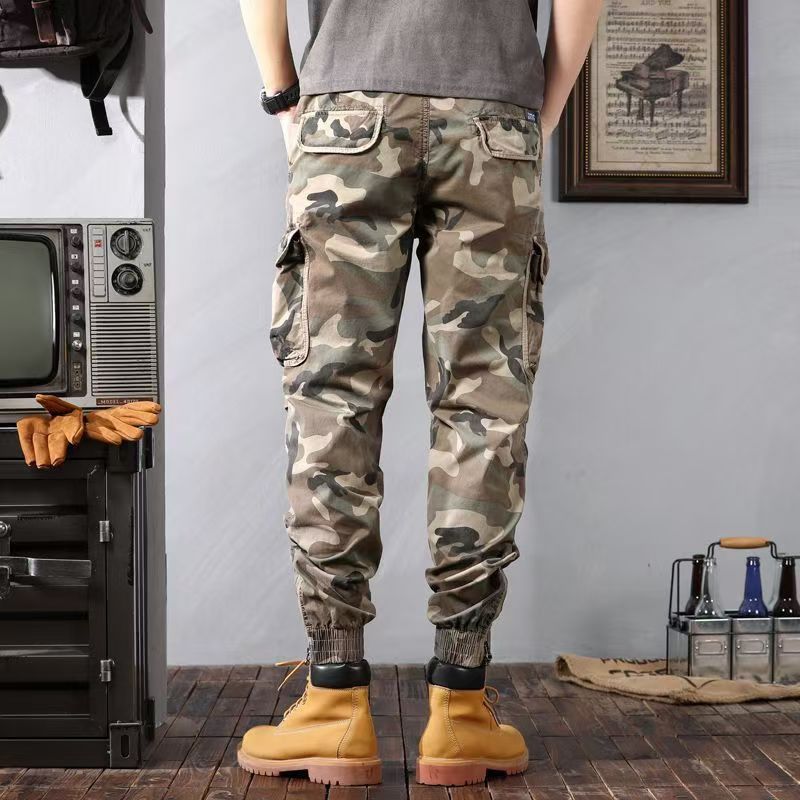 Men's Camouflage Cargo Pants / with Pockets – Stylish