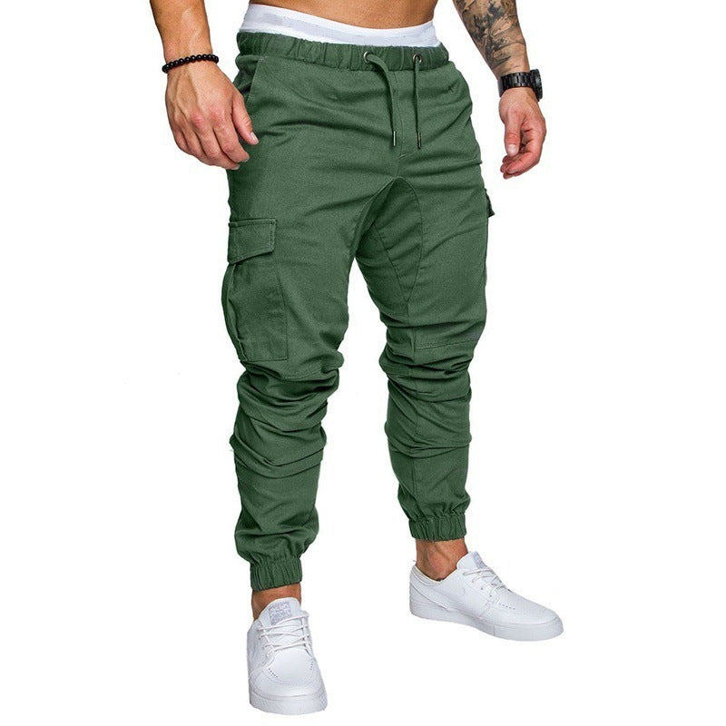 Men's Woven Fabric Casual Pants Corset Pants - CanvasSphere #