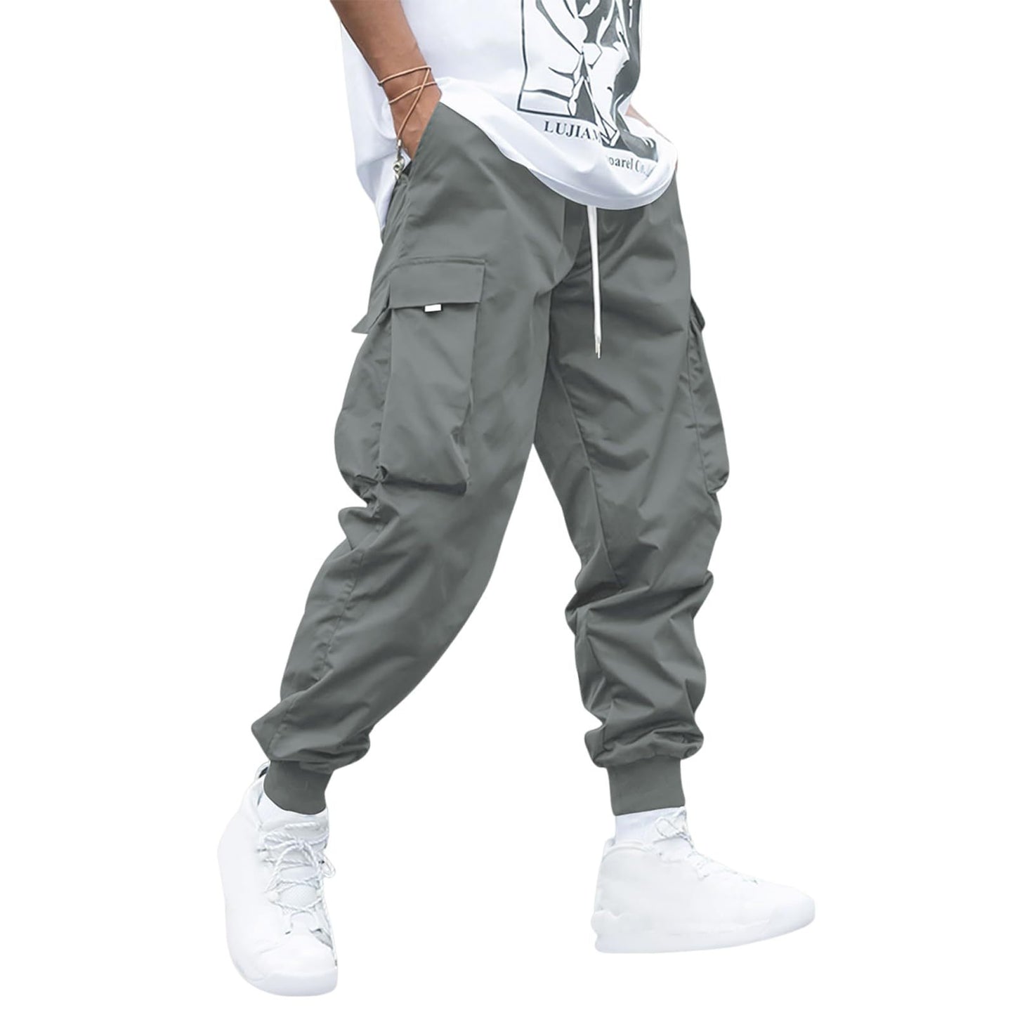 Oversized Cargo Multi-pocket Men's Casual Pants - CanvasSphere #